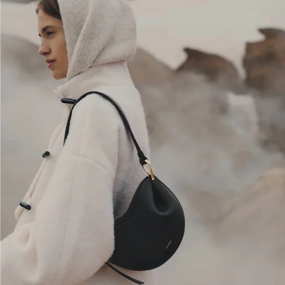 Polene Tonca Bag in textured leather - Picture 3 of 11